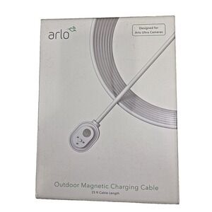 Arlo VMA5600C 25ft Outdoor Magnetic Charging Cable White BNIB Sealed